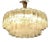 Vintage Murano Glass Ceiling Light in the style of Barovier, Italy, 1980s For Sale