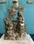 Victorian Antique Victorian Brass Figural Girandole Candelabra c.1850-1870 Marble Base For Sale - Image 3 of 9