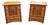 Early 20th Century Pair of Chinese Elm Cabinets for End Tables or Nightstands For Sale