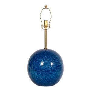 Aldo Londo for Bitossi Persian Blue "Ball" Table Lamp, circa 1950s