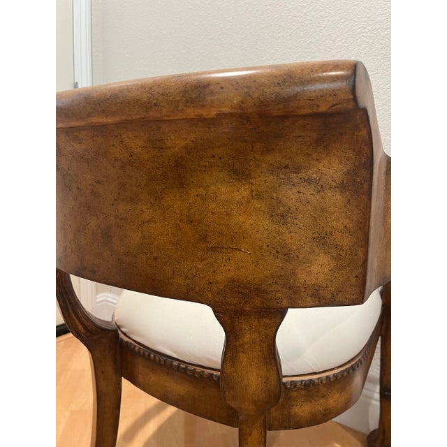 French Regency Lions Head Arm Desk Chair 1820's For Sale - Image 4 of 11