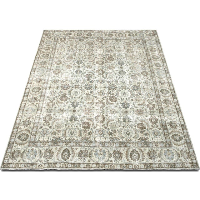 1960s 1960s Persian Tabriz Rug For Sale - Image 5 of 6