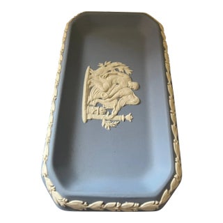 Mid 20th Century Blue Wedgwood Tray For Sale