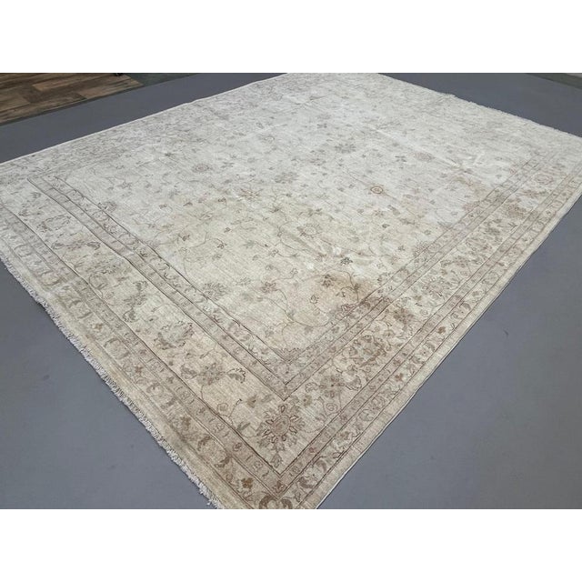 Afghan Wool Ziegler Rug For Sale - Image 3 of 17