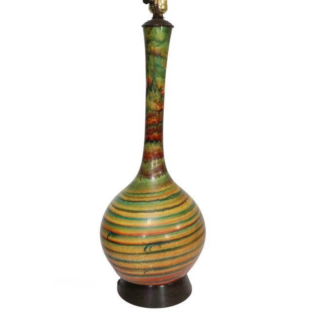 1957 Mid Century Ceramic Table Lamps by the Quartite Creative Corporation - a Pair For Sale - Image 11 of 18
