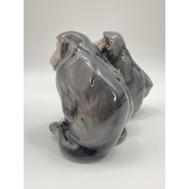 Three Monkeys by Knud Kyhn for Royal Copenhagen, Denmark, 1920 For Sale - Image 12 of 18