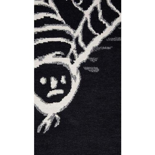 Graffiti Rug in Hand-Knotted Natural Fiber by Charlotte Perriand For Sale - Image 3 of 11