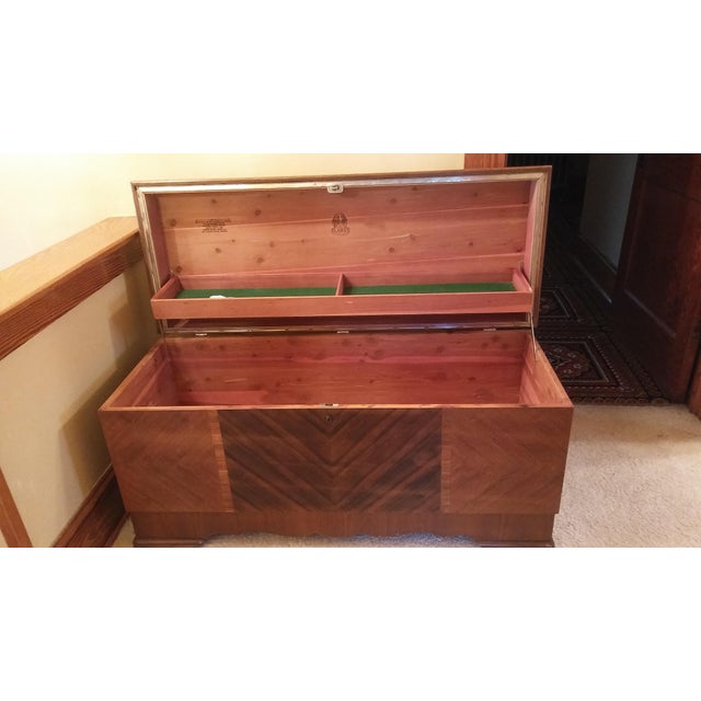 Art Deco Waterfall Cedar Chest Chairish