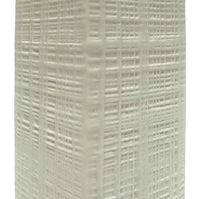 Ceramic Matte White Bisque Porcelain 4-Sided Vase by Rosenthal Studio Line, Circa 1990s For Sale - Image 7 of 9
