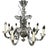 Eight-Arm Blown Glass Chandelier, 1990s For Sale