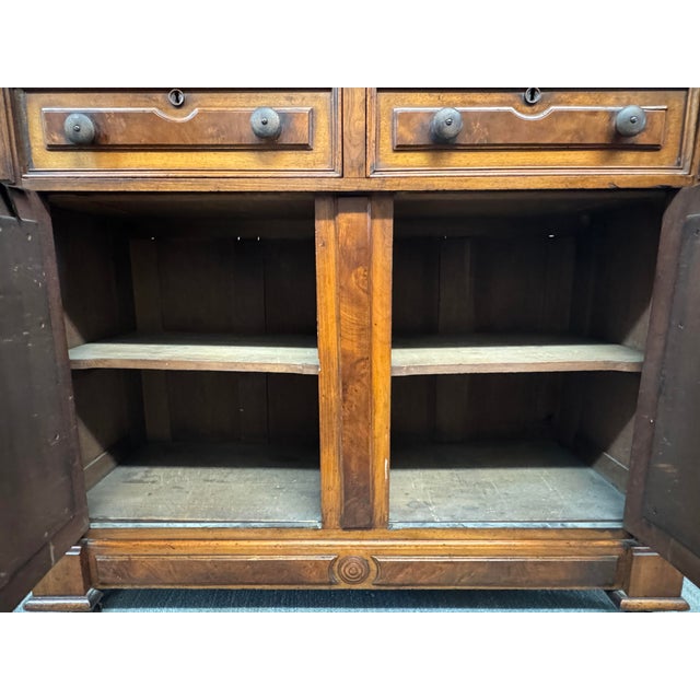 Renaissance Revival Walnut Wood Sideboard For Sale - Image 11 of 12