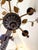 Early 20th Century 5-Light Wooden Tole Chandelier With Porcelain Flowers For Sale In New York - Image 6 of 6