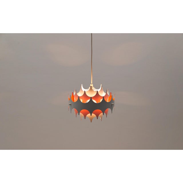 Space Age Brutalist Pendant Lamp from Doria Leuchten, Germany, 1960s For Sale - Image 11 of 13