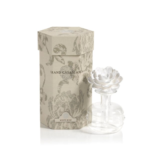 Modern Grand Casablanca Porcelain Diffuser, White Rose For Sale - Image 3 of 3