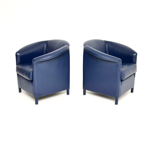 Wittmann Vintage Leather Chairs from Wittmann, 1980, Set of 2 For Sale - Image 4 of 9