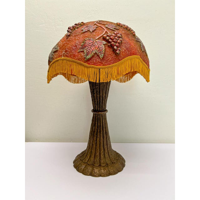 Really special French table lamp made of moulded plastic or acrylic from the 1970s. What a fun design! The bottom looks...