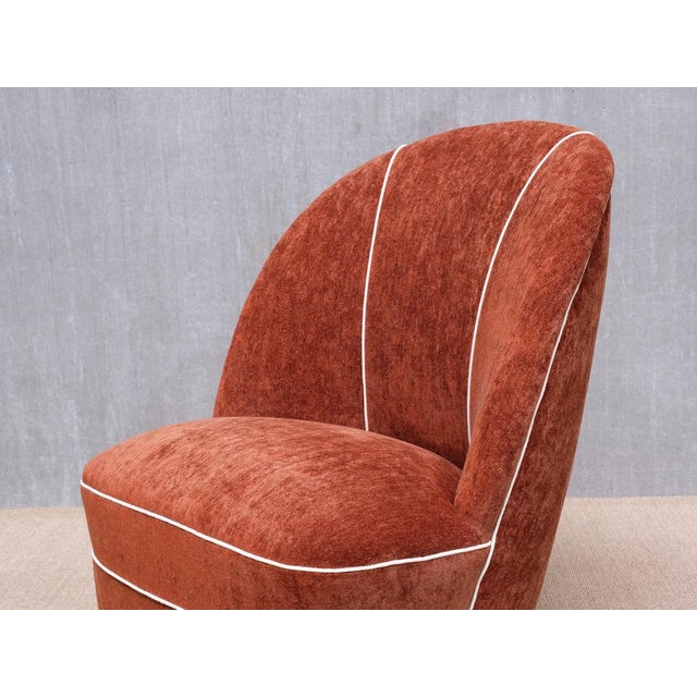 Chairs in Dedar Chenille and Walnut from Guglielmo Ulrich, Italy, 1940s, Set of 2 For Sale - Image 9 of 17