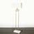 Mid-Century Brass Arch Floor Lamp W/ Textured Glass Medallion & White Marble For Sale In New York - Image 6 of 13