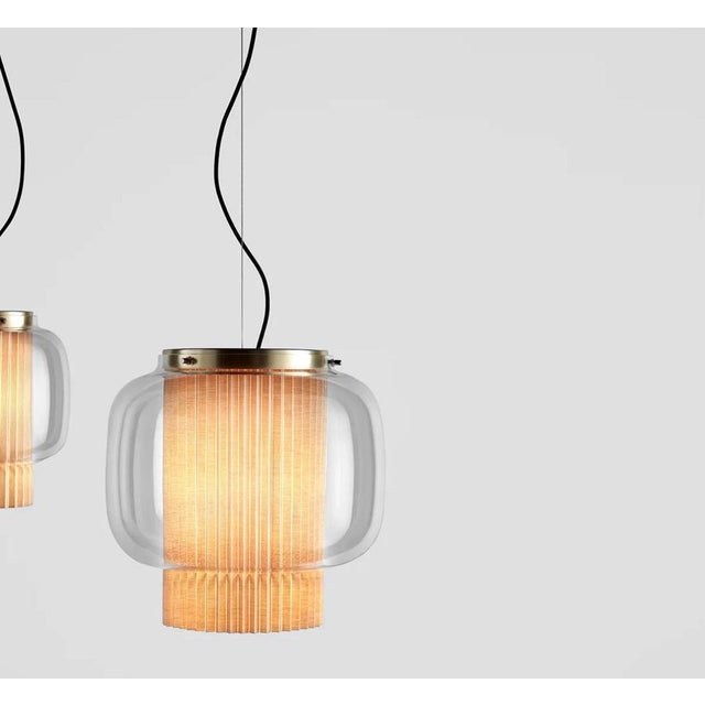 Metal Manila T Pe Suspension Lamps by Sebastian Herkner for Parachilna, Set of 2 For Sale - Image 7 of 18