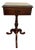 1940s Kindel Colonial Revival Mahogany Pedestal Side Table With Barley Twist For Sale