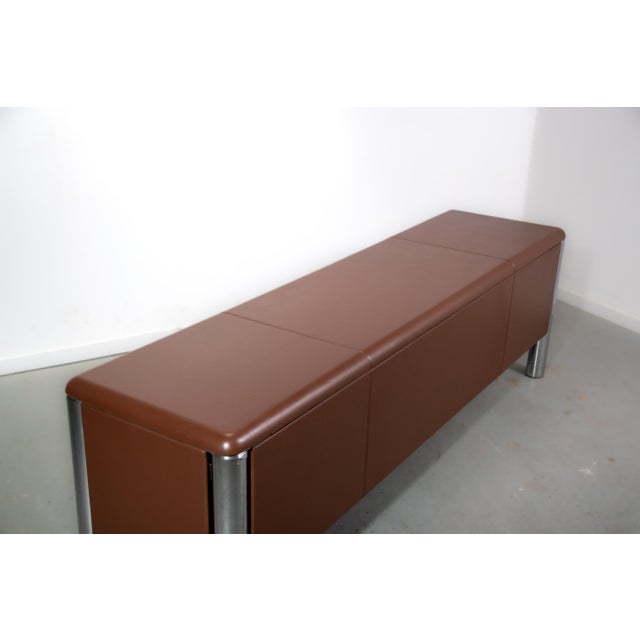 No. 3076 Credenza in Vitello Leather from KnollStudio, 1988 For Sale - Image 4 of 17