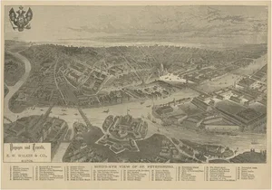 E.W. Walker, View of Saint Petersburg, 1887, Print