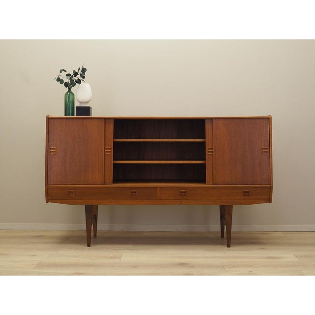 Danish Teak Highboard, 1960s For Sale - Image 4 of 18