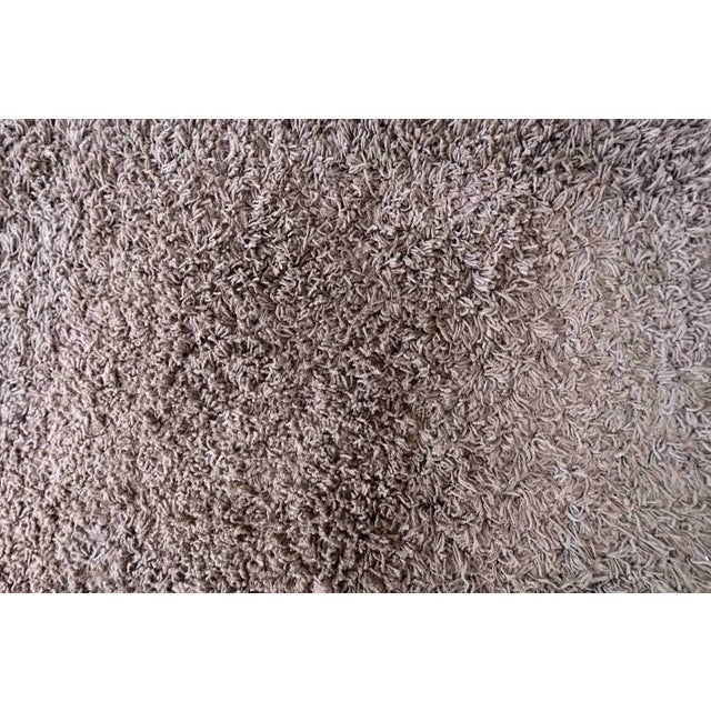 Plastic 1970s Vintage Swedish Shag Rug 4.6' X 6.8' For Sale - Image 7 of 11