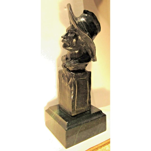 1980s 1980s Bronze Bust of the Sergeant After Frederick Remington, American, 1861-1909 For Sale - Image 5 of 14
