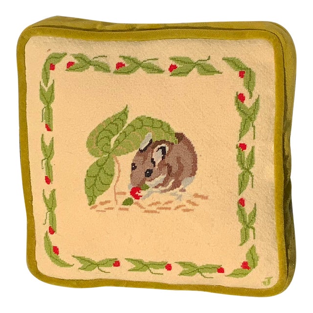 Vintage Needlepoint Pillow Chairish