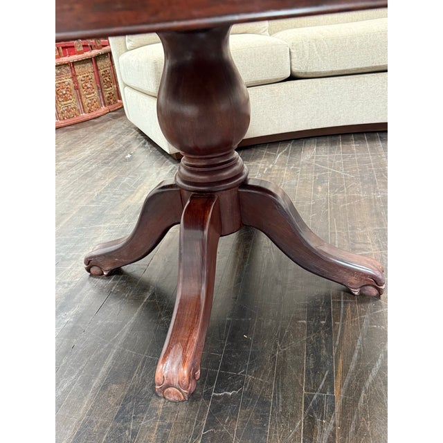 Wood Vintage Chinese Rosewood Dining Table + Six Dining Chairs, Set For Sale - Image 7 of 12