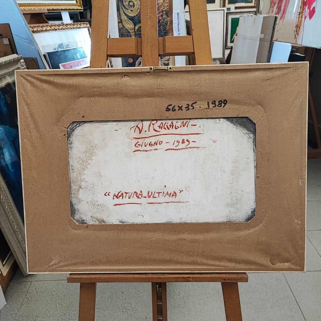 Brown Andrea Raccagni, 1989, Mixed Media on Board, Framed For Sale - Image 8 of 11