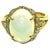 Bochic "Capri" Vintage White Opal & Diamond Ring Set In 18K Gold & Silver For Sale - Image 15 of 18