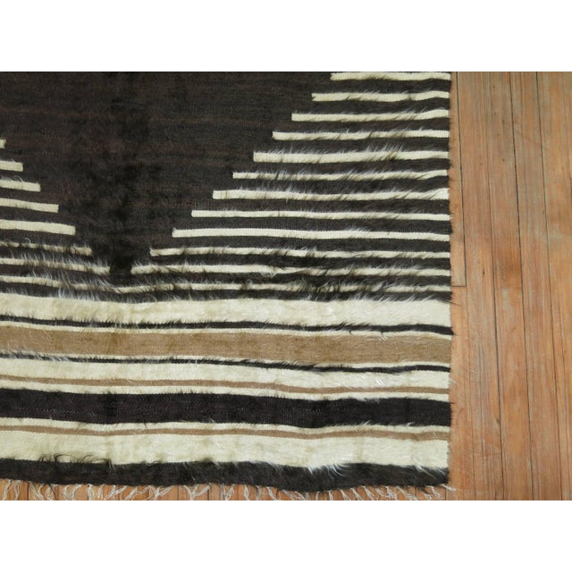 Green Zabihi Collectio nSirt Vintage Turkish Mohair Rug For Sale - Image 8 of 18