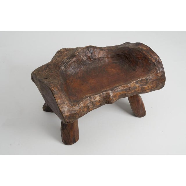 Carved Stool by Logniture For Sale - Image 15 of 16