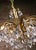 Gilt Brass Leaf and Cascading Crystal Chandelier from Palwa, Germany, 1960s For Sale - Image 4 of 8