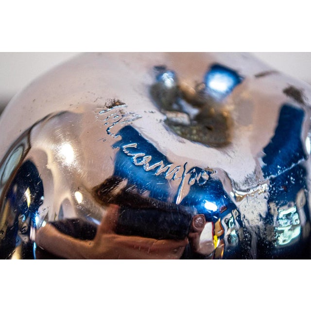 1960s Chromed Bronze Apple by Studio Del Campo Turin, 1960s For Sale - Image 5 of 5