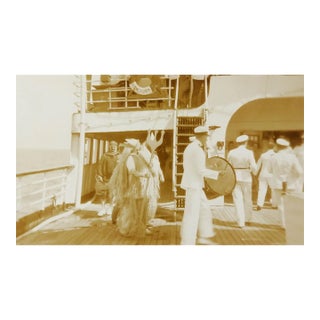 Early 20th Century Navy King Neptune Crossing the Line Snapshot Photograph For Sale