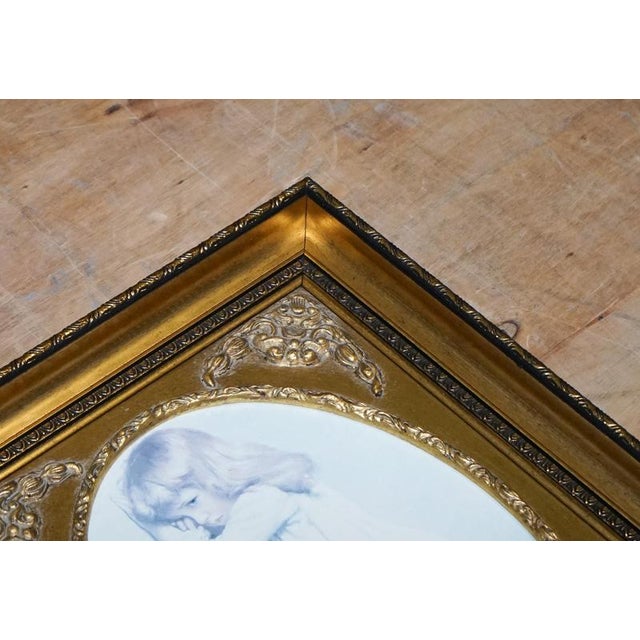 Little Girl and Dog Posing Print, Framed For Sale - Image 5 of 10