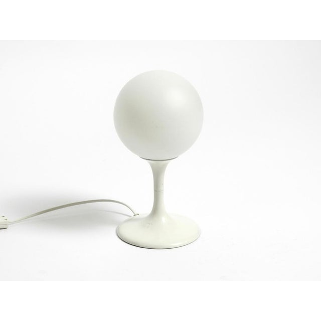 White Metal Table Lamp with Opal Glass Shade by Max Bill for Temde, Switzerland, 1960s For Sale - Image 18 of 18