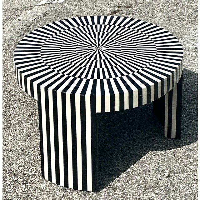 Vintage Bone Inlay Coffee Table For Sale - Image 9 of 12