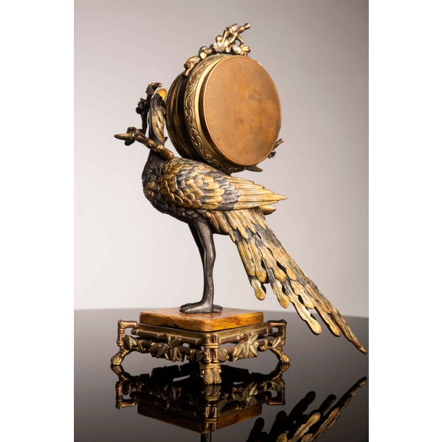 Napoleon III Mantel Clock in Gilt Bronze from Viot & Cie, 1890s For Sale - Image 6 of 12