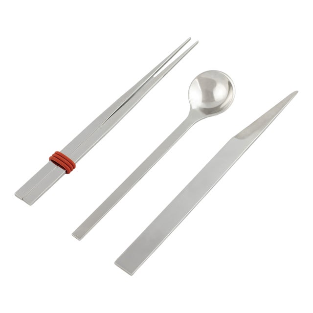 Stainless Steel Cutlery by Bettisatti, Set of 4 For Sale