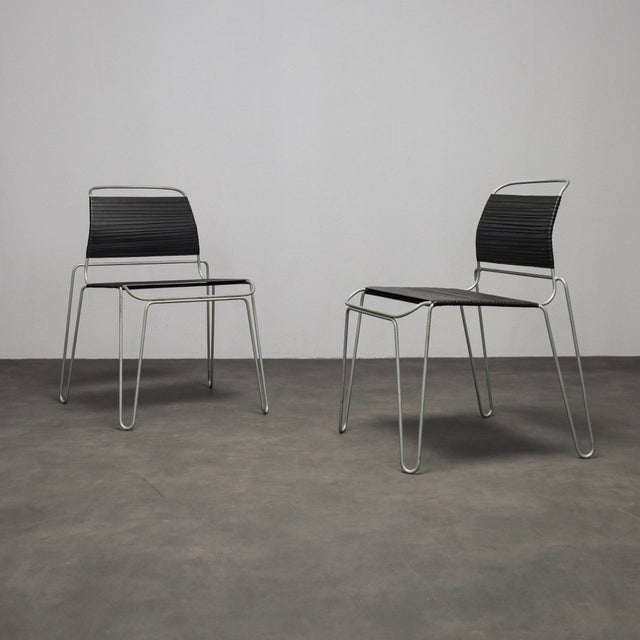 Rubber Band Chairs by Tom Dixon, 1990s, Set of 2 For Sale - Image 9 of 9