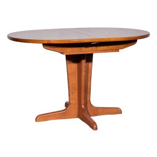 British Oval Extendable Teak Dining Table, 1960s For Sale