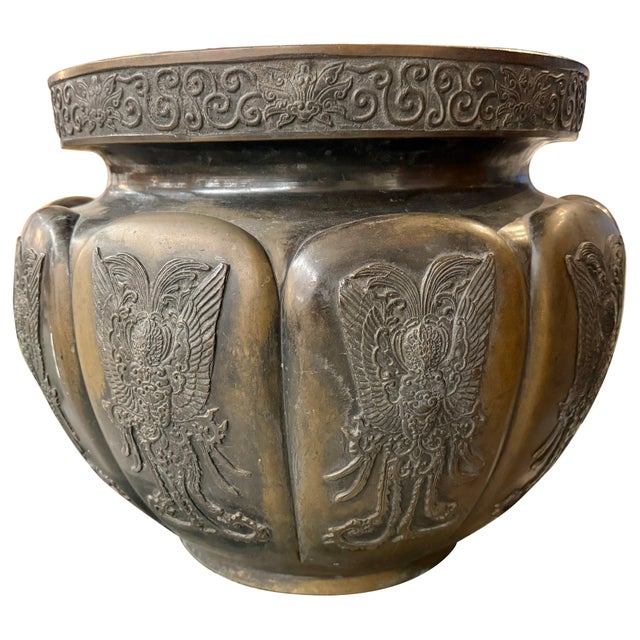Early 20th Century Asian Bronze Temple Vessel For Sale - Image 10 of 18