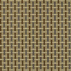 Zoffany Diamond Check Fabric in Old Gold