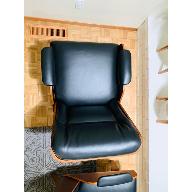West Elm Paulo Bent Ply Leather Chairs A Pair Chairish