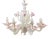 Vintage Floral Murano Glass Chandelier, 1950s For Sale