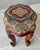 Circa 1940 French Provincial Medallion & Shells Octagonal Upholstered Footstool For Sale In Austin - Image 6 of 12